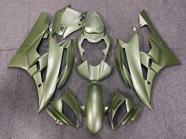 Matt Grün 2006-2007 Yamaha R6 Motorrad Verkleidungen