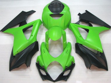 Matt Grün 2007-2008 Suzuki GSXR 1000 Motorrad Verkleidungen