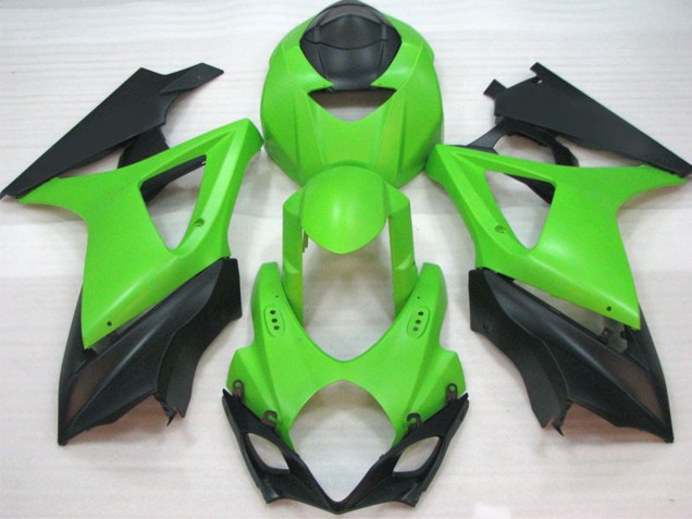 Matt Grün 2007-2008 Suzuki GSXR 1000 Motorrad Verkleidungen Matt Grün 2007-2008 Suzuki GSXR 1000 Motorrad Verkleidungen