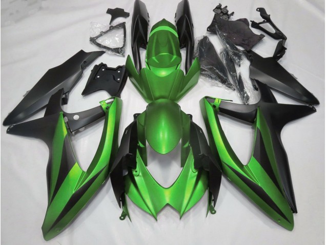 Matt Grün 2008-2010 Suzuki GSXR 600-750 Motorrad Verkleidungen Matt Grün 2008-2010 Suzuki GSXR 600-750 Motorrad Verkleidungen