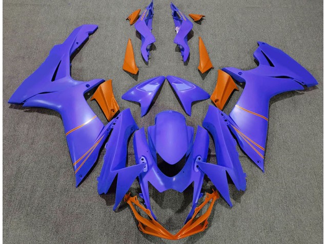 Matt Ozeanblau & Orange 2011-2024 Suzuki GSXR 600-750 Motorrad Verkleidungen Matt Ozeanblau & Orange 2011-2024 Suzuki GSXR 600-750 Motorrad Verkleidungen