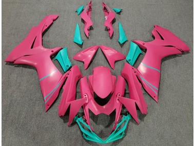 Matt Pink & Blaugrün 2011-2024 Suzuki GSXR 600-750 Motorrad Verkleidungen