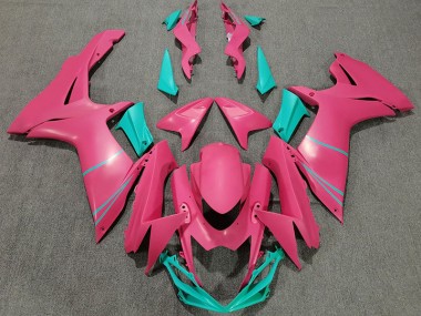 Matt Pink & Blaugrün 2011-2024 Suzuki GSXR 600-750 Motorrad Verkleidungen