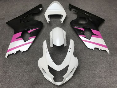 Matt Weiß & Rosa 2004-2005 Suzuki GSXR 600-750 Motorrad Verkleidungen