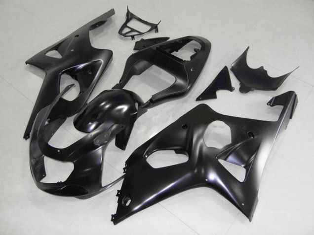 Matt Schwarz 2000-2002 Suzuki GSXR 1000 Motorrad Verkleidungen Matt Schwarz 2000-2002 Suzuki GSXR 1000 Motorrad Verkleidungen