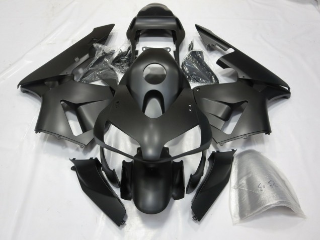 Matt Schwarz 2003-2004 Honda CBR600RR Motorrad Verkleidungen Matt Schwarz 2003-2004 Honda CBR600RR Motorrad Verkleidungen