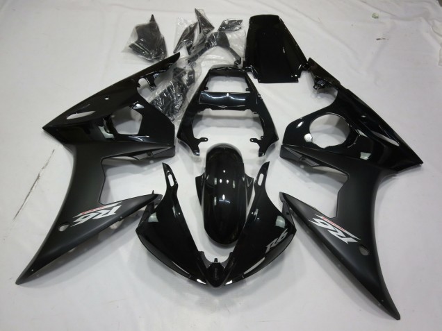 Matt Schwarz 2003-2004 Yamaha R6 Motorrad Verkleidungen Matt Schwarz 2003-2004 Yamaha R6 Motorrad Verkleidungen