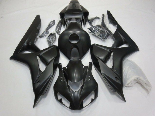 Matt Schwarz 2006-2007 Honda CBR1000RR Motorrad Verkleidungen Matt Schwarz 2006-2007 Honda CBR1000RR Motorrad Verkleidungen