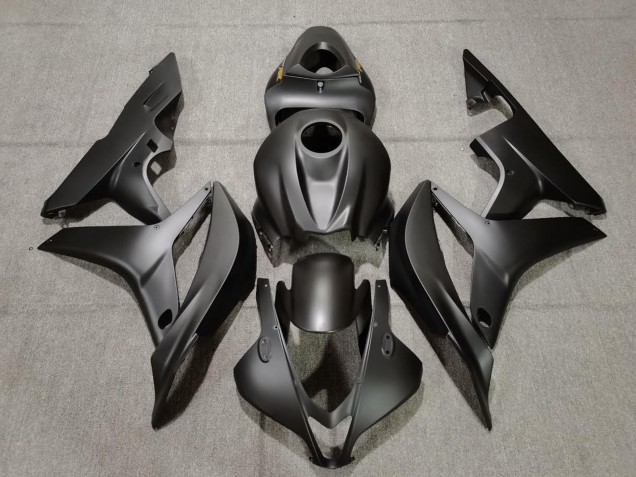 Matt Schwarz 2007-2008 Honda CBR600RR Motorrad Verkleidungen Matt Schwarz 2007-2008 Honda CBR600RR Motorrad Verkleidungen