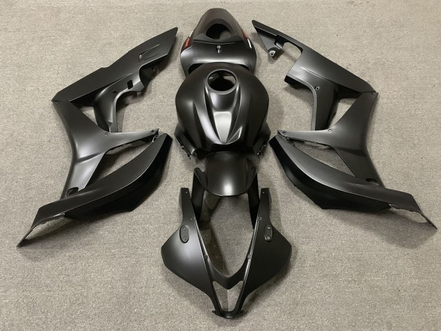 Matt Schwarz 2007-2008 Honda CBR600RR Motorrad Verkleidungen Matt Schwarz 2007-2008 Honda CBR600RR Motorrad Verkleidungen