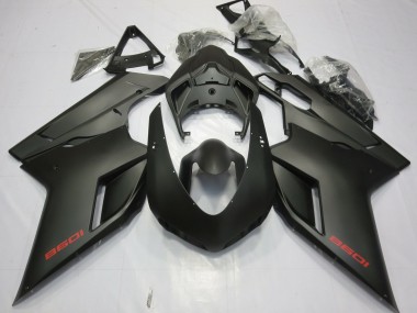 Matt Schwarz 2007-2014 Ducati 848 1098 1198 Motorrad Verkleidungen