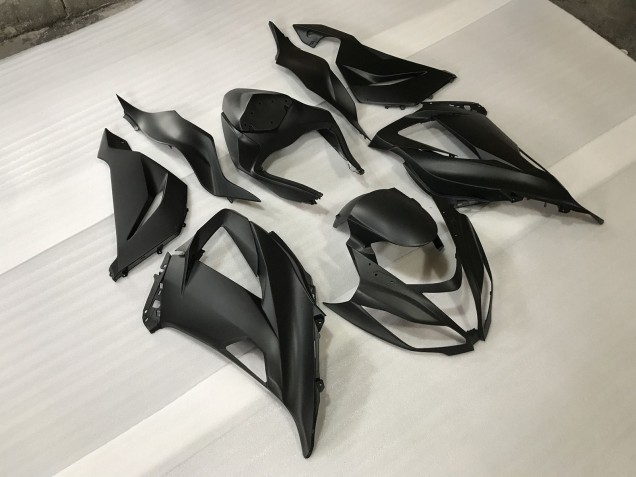 Matt Schwarz 2013-2018 Kawasaki ZX6R Motorrad Verkleidungen Matt Schwarz 2013-2018 Kawasaki ZX6R Motorrad Verkleidungen
