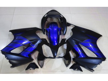 Matt Schwarz & Blau 2002-2012 Honda VFR800 Motorrad Verkleidungen