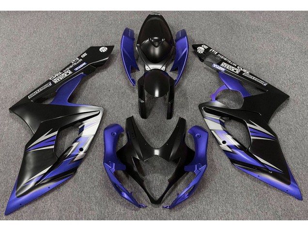 Matt Schwarz & Blau 2005-2006 Suzuki GSXR 1000 Motorrad Verkleidungen Matt Schwarz & Blau 2005-2006 Suzuki GSXR 1000 Motorrad Verkleidungen