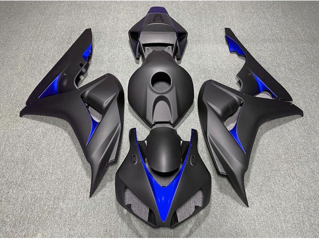 Matt Schwarz & Blau 2006-2007 Honda CBR1000RR Motorrad Verkleidungen Matt Schwarz & Blau 2006-2007 Honda CBR1000RR Motorrad Verkleidungen