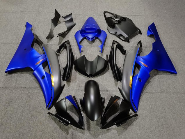 Matt Schwarz & Blau 2008-2016 Yamaha R6 Motorrad Verkleidungen Matt Schwarz & Blau 2008-2016 Yamaha R6 Motorrad Verkleidungen