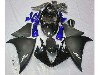 Matt Schwarz & Blau 2009-2011 Yamaha R1 Motorrad Verkleidungen