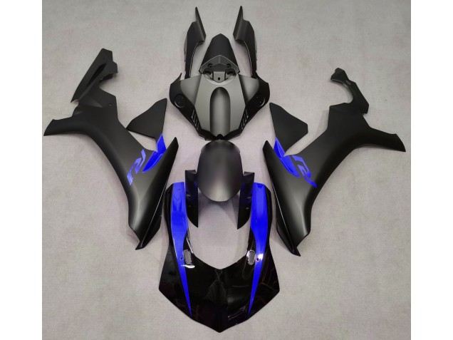 Matt Schwarz & Blau 2015-2019 Yamaha R1 Motorrad Verkleidungen Matt Schwarz & Blau 2015-2019 Yamaha R1 Motorrad Verkleidungen