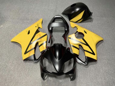 Matt Schwarz & Gelb 2001-2003 Honda CBR600 F4i Motorrad Verkleidungen