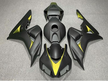 Matt Schwarz & Gelb 2006-2007 Honda CBR1000RR Motorrad Verkleidungen