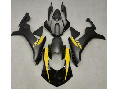 Matt Schwarz & Gelb 2015-2019 Yamaha R1 Motorrad Verkleidungen