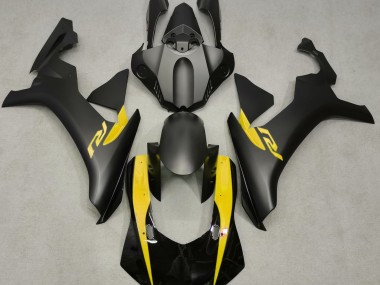 Matt Schwarz & Gelb 2015-2019 Yamaha R1 Motorrad Verkleidungen