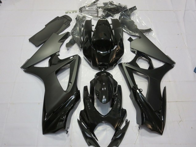 Matt Schwarz Glänzend Schwarz 2007-2008 Suzuki GSXR 1000 Motorrad Verkleidungen Matt Schwarz Glänzend Schwarz 2007-2008 Suzuki GSXR 1000 Motorrad Verkleidungen