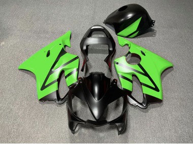 Matt Schwarz & Grün 2001-2003 Honda CBR600 F4i Motorrad Verkleidungen