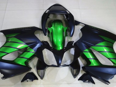 Matt Schwarz & Grün 2002-2012 Honda VFR800 Motorrad Verkleidungen