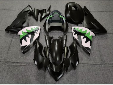 Matt Schwarz & Grün 2004-2005 Kawasaki ZX10R Motorrad Verkleidungen