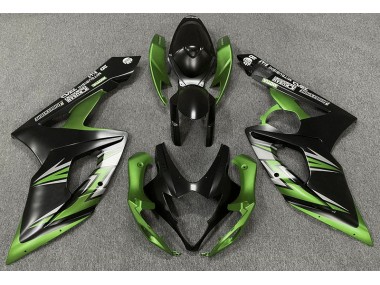 Matt Schwarz & Grün 2005-2006 Suzuki GSXR 1000 Motorrad Verkleidungen