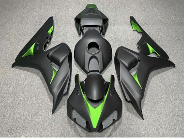 Matt Schwarz & Grün 2006-2007 Honda CBR1000RR Motorrad Verkleidungen