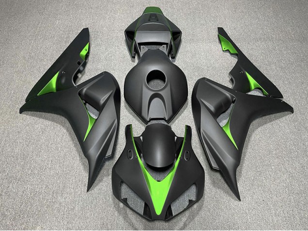 Matt Schwarz & Grün 2006-2007 Honda CBR1000RR Motorrad Verkleidungen Matt Schwarz & Grün 2006-2007 Honda CBR1000RR Motorrad Verkleidungen