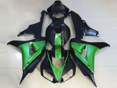 Matt Schwarz & Grün 2006-2007 Honda CBR1000RR Motorrad Verkleidungen
