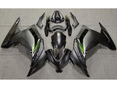 Matt Schwarz & Grün 2013-2018 Kawasaki Ninja 300 Motorrad Verkleidungen