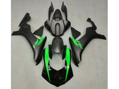Matt Schwarz & Grün 2015-2019 Yamaha R1 Motorrad Verkleidungen