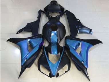 Matt Schwarz & Hellblau 2006-2007 Honda CBR1000RR Motorrad Verkleidungen