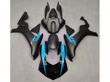 Matt Schwarz & Hellblau 2015-2019 Yamaha R1 Motorrad Verkleidungen