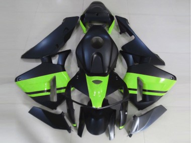 Matt Schwarz & Hellgrün 2005-2006 Honda CBR600RR Motorrad Verkleidungen