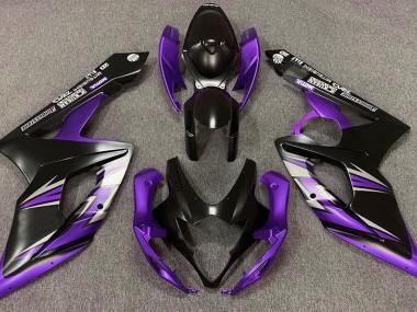 Matt Schwarz & Lila 2005-2006 Suzuki GSXR 1000 Motorrad Verkleidungen
