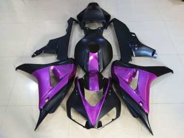 Matt Schwarz Lila 2006-2007 Honda CBR1000RR Motorrad Verkleidungen
