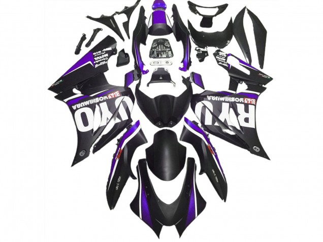 Matt Schwarz & Lila 2017-2023 Suzuki GSXR 1000 Motorrad Verkleidungen Matt Schwarz & Lila 2017-2023 Suzuki GSXR 1000 Motorrad Verkleidungen