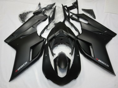 Matt Schwarz Mit Rot 2007-2014 Ducati 848 1098 1198 Motorrad Verkleidungen
