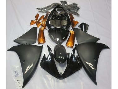Matt Schwarz & Orange 2009-2011 Yamaha R1 Motorrad Verkleidungen