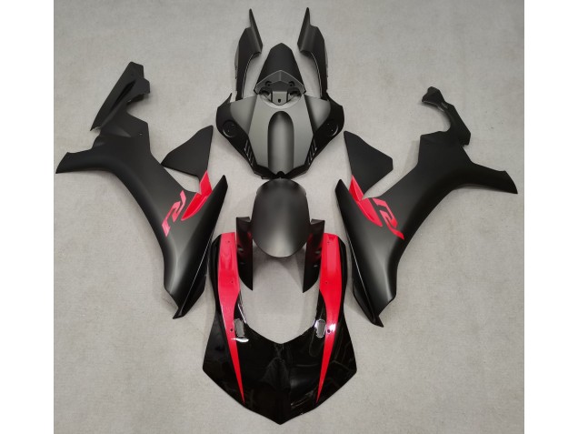 Matt Schwarz & Perlrot 2015-2019 Yamaha R1 Motorrad Verkleidungen Matt Schwarz & Perlrot 2015-2019 Yamaha R1 Motorrad Verkleidungen