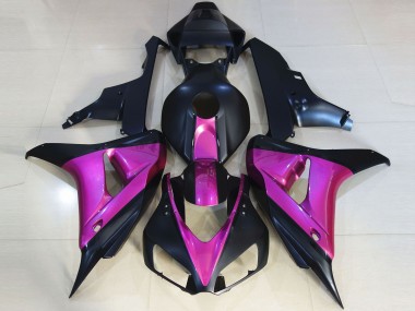Matt Schwarz & Pink 2006-2007 Honda CBR1000RR Motorrad Verkleidungen