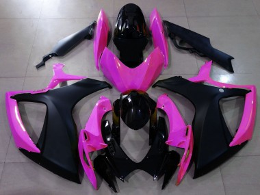 Matt Schwarz & Pink 2006-2007 Suzuki GSXR 600-750 Motorrad Verkleidungen