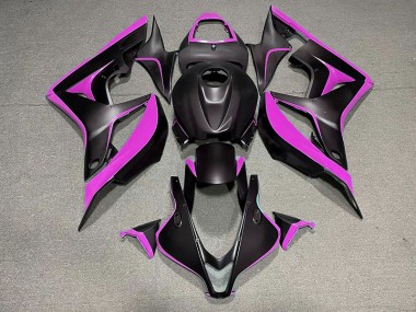 Matt Schwarz & Pink 2007-2008 Honda CBR600RR Motorrad Verkleidungen