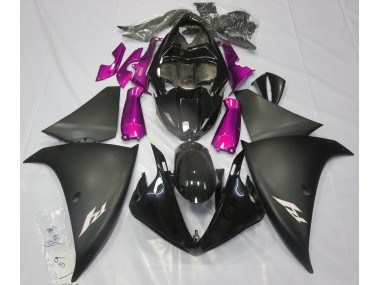 Matt Schwarz & Pink 2009-2011 Yamaha R1 Motorrad Verkleidungen