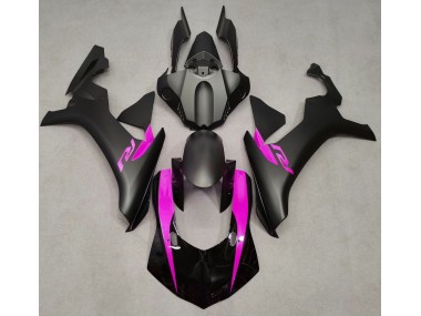 Matt Schwarz & Pink 2015-2019 Yamaha R1 Motorrad Verkleidungen